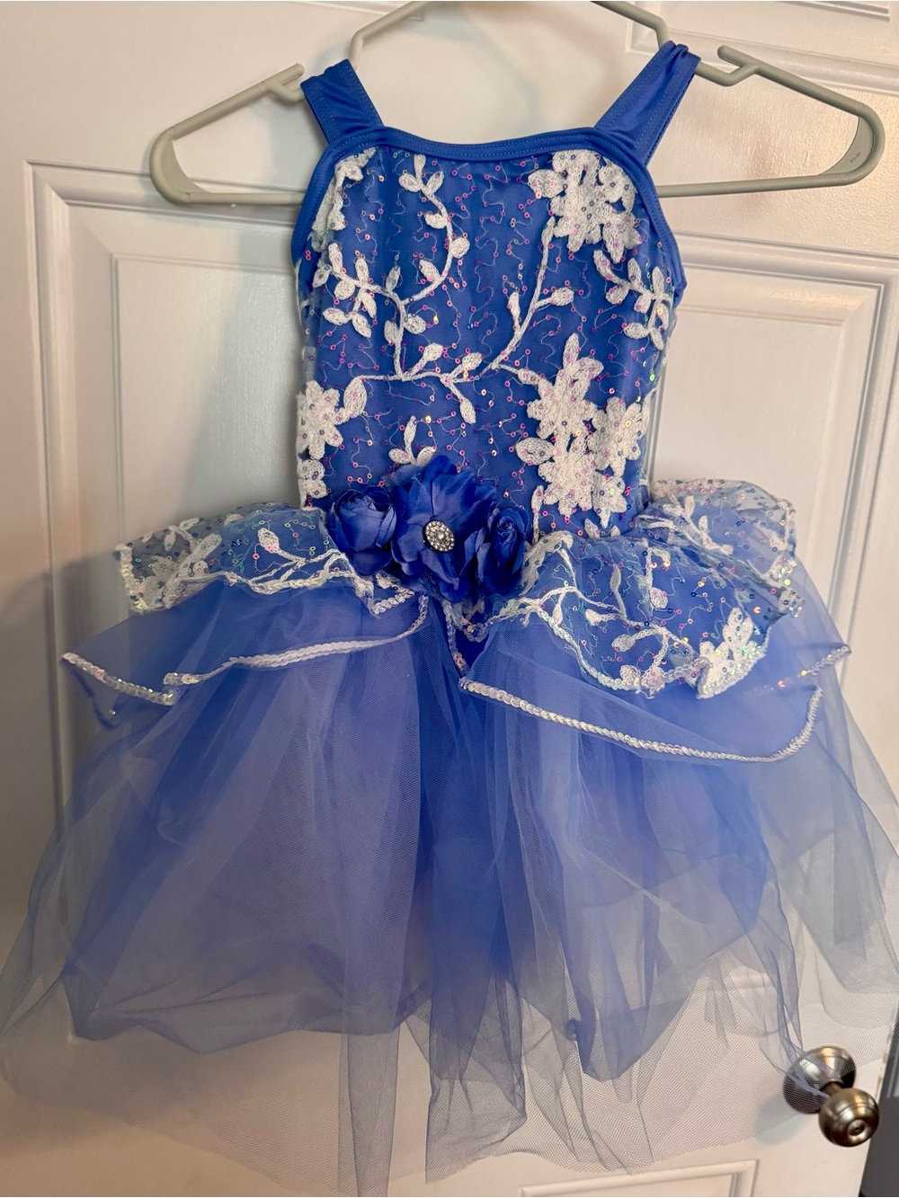 Weissman Blue and White Ballet Costume/Recital/Dance Competition